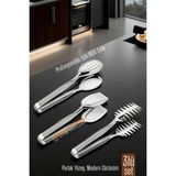 Creatividad Solutions 3’lü Inox Çelik Mutfak Maşa Seti - Makarna Pasta Salata Çok Amaçlı Maşa 3 Lü Set 722225