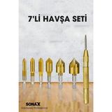 Creatividad Solutions 7'li Hss Titanyum Kaplı Kılavuz ve Havşa Matkap Ucu Seti + Otomatik Zımba 722454