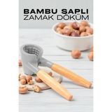Creatividad Solutions Bambu Saplı Zamak Döküm Fındık ve Ceviz Kırıcı Metalik Gövde 721983