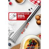 Creatividad Solutions Çelik Misketli Yaylı Açılır Kapanır Çırpıcı 304 Paslanmaz Çelik Çırpıcı Çırpma Teli 721750