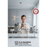 Creatividad Solutions Heidi Serisi 4’lü Paslanmaz Çelik Lüks Dondurma ve Sunum Kasesi Seti 12 cm 722888