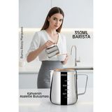 Creatividad Solutions Inox 350ML Barista Süt Sürahisi - Süt Köpürtme Potu - Paslanmaz Çelik 722675