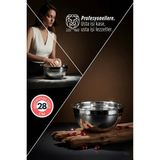 Creatividad Solutions Inox Ölçekli Derin Kase - 28 cm 4 Litre Karıştırma Kabı Profesyonel 304 Paslanmaz Çelik 721844
