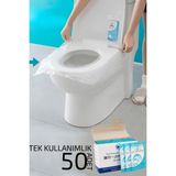 Creatividad Solutions Klozet Kapağı Kılıfı Hijyenik Seyahat Tek Kullanımlık Klozet Wc Örtüsü 50 Adet 720809