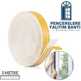 Creatividad Solutions Pencereler Için 4 Mevsim 3 Metre Ses Isı Yalıtım Sünger Bant
