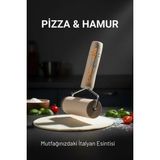 Creatividad Solutions Pizza Merdanesi - Profesyonel Ahşap Saplı Hamur Açma Merdanesi - 722661