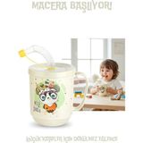 Creatividad Solutions Premium Pipetli Çocuk Bardağı 350 ml -Alıştırma Bardağı ve Suluk 722650