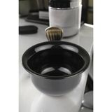 Creatividad Solutions Profesyonel Siyah Tıraş Tası - Berber Tipi Ergonomik Sabun Köpürtme Kabı - 715737