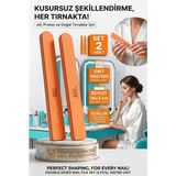 Creatividad Solutions Profesyonel Tırnak Törpüsü 2'li Set 100/180 Grit Kalıcı Oje Protez Tırnak Törpüsü 723128