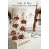 Creatividad Solutions Silent Keçe Tabanlı Şeffaf Sandalye Ayak Koruyucu 8'li Set 723000