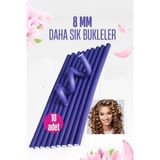 Creatividad Solutions Sosis Latex Bigudi - Isısız Saç Bigudisi - 10 Adet 8 mm 721913