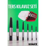 Creatividad Solutions Ters Kılavuz 6 Lı Set Saf Çelik Kırık Civata Vida Sökücü Kırılmış Vida Civata Sökme Aparatı 721690