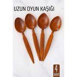 Creatividad Solutions TransForMacion Uzun Oyun Kaşığı Seti 4 Adet Dayanıklı Plastik 19,5 cm Uzunlukta Eğlenceli Kullanım