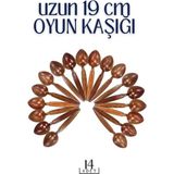 Creatividad Solutions Uzun Oyun Kaşığı Halk Oyunu Kaşığı - Kına Kaşığı Uzun Saplı Zeybek Oyun Kaşığı 14 Adet 718722