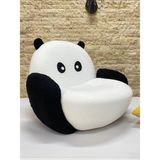 Creatizm Home Creatizm Home, Panda Bear Tasarım Koltuk, Teddy Berjer, Peluşkoltuk, Emzirme Koltuğu - Siyah - Beyaz