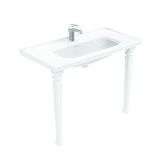 Creavit An101 Antik Etajerli Lavabo 100 Cm Ve Antik Konsol Ayak (2 Adet) Beyaz