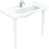 Creavit AN101 Antik Etajerli Lavabo 100 cm ve Antik Konsol Ayak (2 Adet)