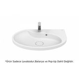 Creavit AP080 80 cm - Beyaz Aqua Pura Tezgah Üstü Lavabo