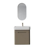 Creavit CO0060.42 Colorit Çekmeceli Lavabo Dolabı 60 cm Ve Oval Ayna Cappuccino