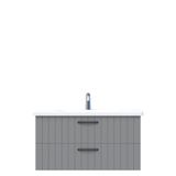 Creavit D10 Next Tezgah Altı 2 Çekmeceli 100 cm Gri Lake Lavabo Dolabı