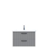 Creavit D10 Next Tezgah Altı 2 Çekmeceli 80 cm Gri Lake Lavabo Dolabı
