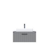 Creavit D10 Next Tezgah Üstü 1 Çekmeceli 80 cm Gri Lake Lavabo Dolabı