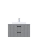 Creavit D10 Next Tezgah Üstü 2 Çekmeceli 100 cm Gri Lake Lavabo Dolabı