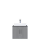 Creavit D10 Next Tezgah Üstü Kapaklı 65 cm Gri Lake Lavabo Dolabı