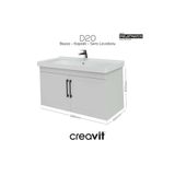 Creavit D20 100 cm Kapaklı Lavabo Dolabı Lake Kapak - Beyaz