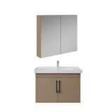 Creavit D20 80Cm Kapaklı Lavabo Dolabı Dolaplı Ayna Takımı Dafne