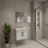 Creavit D20 Banyo Dolabı Seti Çekmeceli 80 Cm Beyaz