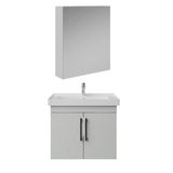 Creavit D20 Kapaklı Lavabo Dolabı Dolaplı Ayna Takımı Beyaz 65 Cm