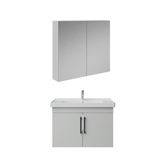 Creavit D20 Kapaklı Lavabo Dolabı Dolaplı Ayna Takımı Beyaz 80 cm