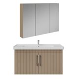 Creavit D20 Kapaklı Lavabo Dolabı Dolaplı Ayna Takımı Dafne Lake 100 cm
