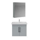 Creavit D20 Kapaklı Lavabo Dolabı Dolaplı Ayna Takımı Gri 65 Cm