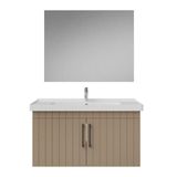 Creavit D20 Kapaklı Lavabo Dolabı Düz Ayna Takımı Dafne Lake 100 cm