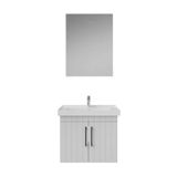 Creavit D20 Lake 65 cm Antrasit Aynalı Çekmeceli Banyo Dolabı