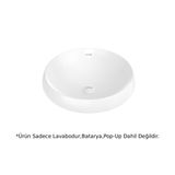 Creavit De045 Deep Beyaz 45 cm Tezgah Üstü Lavabo