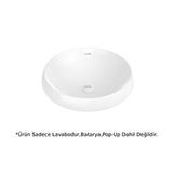 Creavit Deep Set Üstü Lavabo Beyaz 45cm