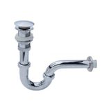 Creavit Donau Lavabo Gideri Krom Lavabo Sifonu Pop Up Ø32 Mm U Borulu Donau
