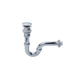 Creavit Donau Lavabo Gideri Krom Pop-up 32 mm U Borulu Lavabo Sifonu