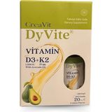 Creavit Dyvite® Vitamin D3K2, Avokado Yağlı, Limon Aromalı Damla/Sprey Takviye Edici Gıda 20 ml