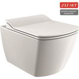 Creavit Elegant Rim-Off Kanalsız Asma Klozet (EG321.00) + Elegant Tp Yavaş Kapanan Kapak 2'li Set - Beyaz