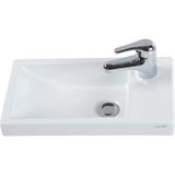 Creavit Elmas 25x45 cm Beyaz Tezgah Üstü Lavabo