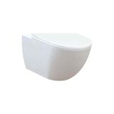 Creavit FE322-00MB00E-0000+SET Free Rim Off Kanalsız İnci Beyaz Asma Klozet
