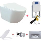 Creavit FE322 Kanalsız Rimoff Gömme Rezervuar Tam Set Set - Beyaz