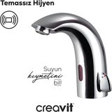 Creavit Fotoselli Lavabo Armatürü Çift Su Girişli AC/DC ES2210