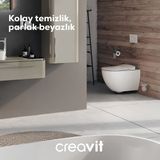Creavit Free Beyaz Kanalsız Asma Klozet FE322, Creavit Free Duck Duroplast Yavaş Kapak