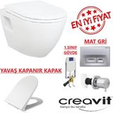Creavit Gr5001 Gomme Rezervuar - Tp325 Asma Klozet 5Li Set Yavas