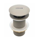 Creavit Lavabo Sifon Başlığı Pop-up Taşmasız Krom Mat Beyaz